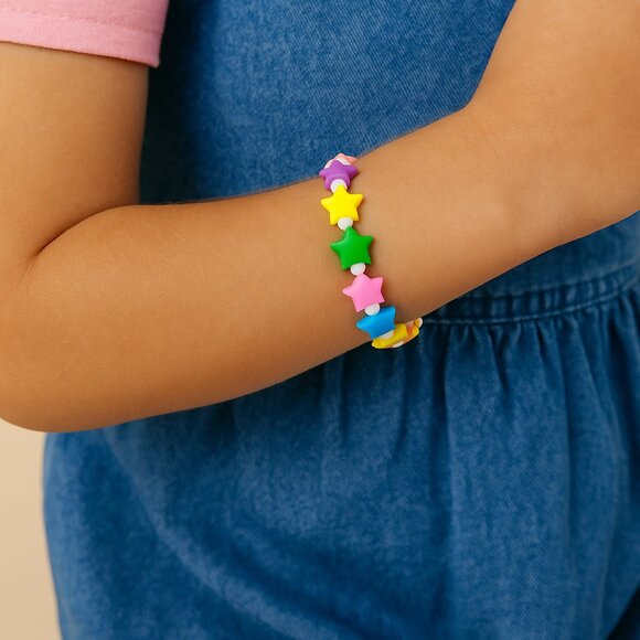 Colorful Handcrafted Childs Y2K 5.5" W 2" Chain Extender Grow With Her B… - Picture 1 of 3